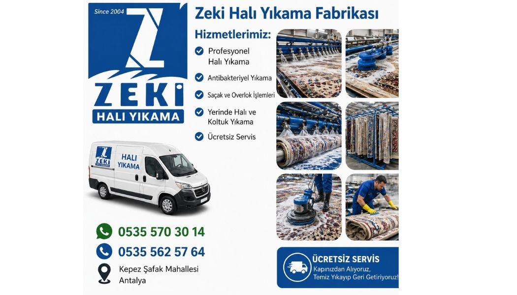 Kepez Şafak Mahallesi Halı Yıkama